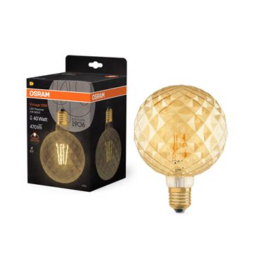 OSRAM Vintage 1906 Globe 125 Pinecone Gold 4W=40W E27
